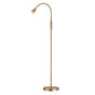 O’Bright Ray – Adjustable LED Beam Floor Lamp, Dimmable and Zoomable Spotlight, Flexible Gooseneck, Reading/Crafting Standing Lamp, Work Table Light, Antique Brass - color: Antique Brass