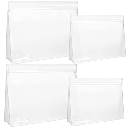 SPLF 4 Pack Leakproof Clear Toiletry bags, TSA Approved Quart Size Zipper Bags, BPA Free Travel Makeup Cosmetic Bags for Women Men, Carry on Airport Airline Compliant Bags - size: 2 Large 2 Medium