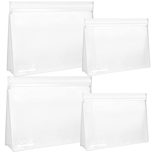 SPLF 4 Pack Leakproof Clear Toiletry bags, TSA Approved Quart Size Zipper Bags, BPA Free Travel Makeup Cosmetic Bags for Women Men, Carry on Airport Airline Compliant Bags - size: 2 Large 2 Medium