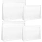 SPLF 4 Pack Leakproof Clear Toiletry bags, TSA Approved Quart Size Zipper Bags, BPA Free Travel Makeup Cosmetic Bags for Women Men, Carry on Airport Airline Compliant Bags - size: 2 Large 2 Medium