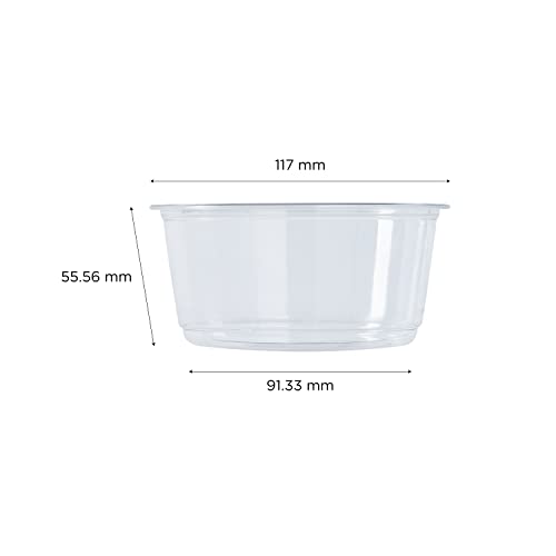 Karat 12oz PET Round Deli Container (117mm), FP-DC12-PET - 500 ct - size: 12oz