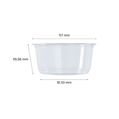 Karat 12oz PET Round Deli Container (117mm), FP-DC12-PET - 500 ct - size: 12oz