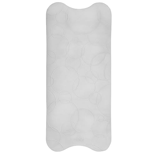 Ubbi Cushioned Non-Slip Bath Mat for Baby, Powerful Suction Cups, Baby Bathtub Time Essentials, Gray - style: Bath Mat