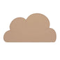 Silicone Pet Feeding Mat, Waterproof Dog Cat Food Bowl Placemat Tray Anti-Slip with Raised Edge Foldable Heat-Resistant (Light Brown, Cloud Shape), Intended for Cat Dog Water Bowl - color: Light Brown