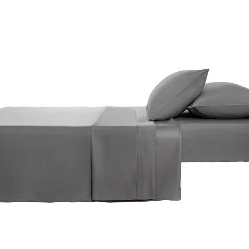 Kingnex Sofa Bed Sheets Queen for Sleeper Sofa Bed with 4-6 Deep Pocket Soft Double Brushed 1800 Microfiber 4 Piece Bedding Set (60"x74"x6") Grey - color: Grey, size: Sleeper Sofa Queen
