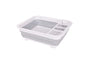 J&V TEXTILES Collapsible Dish Drying Rack - Popup for Easy Storage, Drain Water Directly into The Sink, Room for Eight Large Plates, Sectional Cutlery and Utensil Compartment, Compact (Gray) - color: Gray