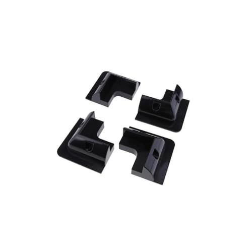 Spartan Power ABS Drill Free Solar Panel Mount 4 Piece (Black) Great for RV's, Vans, Trailers, Buses, Skoolies, Boats - color: Black