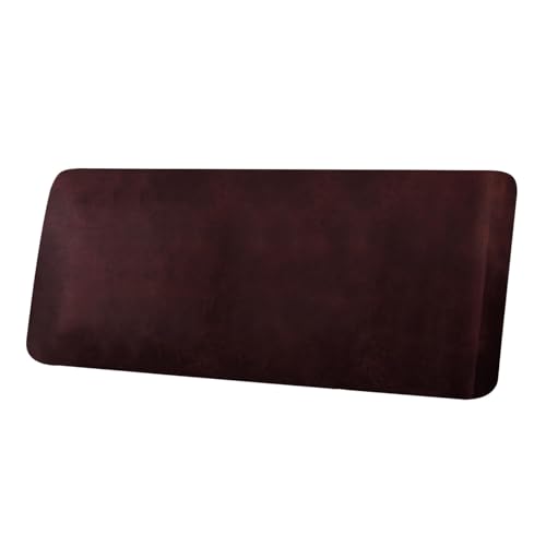ANARACHON Leather Look Couch Cushion Covers Sofa Seat Slipcovers Sets Couches Furniture Protector for Sectional Armchair Loveseat Pets Kids Stretch Spandex Fabric (1 Cushion Sofa, Burgundy) - color: Burgundy, size: 1 Cushion Sofa