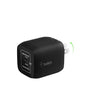 Belkin 45W Dual USB C Charger Block, PD3.0 w/ GaN - Super Fast Charging - Samsung Galaxy S25, Apple iPhone 17, Air, Pro, Pro Max, iPad, MacBook, AirPods, Apple Watch, Nintendo Switch 2 & More - Black - style: 45W Black