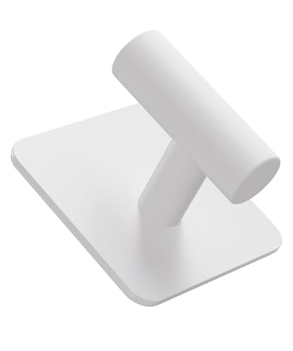 Aikzik 4 Pack Large Heavy Duty Wall Hooks - 26lb Max, Stainless Steel Adhesive Towel Hook, Shower Hooks for Hanging Towel, Coat, Robe, Wall Hook for Use in Bathroom, Kitchen and Door, White - color: White