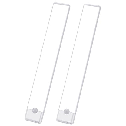 Motion Sensor Under Cabinet Lights, Magnetic Rechargeable Under Counter Closet Light, Wireless Night Light Bar Stick-On, 2-Pack, Cool White - color: Cool White, size: 12 inch