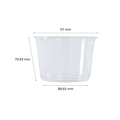 Karat 16oz PET Round Deli Container (117mm), FP-DC16-PET - 500 ct - size: 16oz