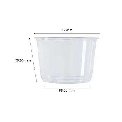 Karat 16oz PET Round Deli Container (117mm), FP-DC16-PET - 500 ct - size: 16oz