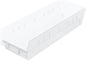 Akro-Mils 30138 Plastic Shelf Bins, Heavy Duty Storage Bins for Garage, Closet, and Drawer Organization, 18" x 6-1/2" x 4", Clear, 12-Pack - color: Clear