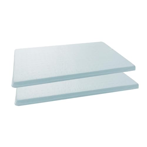 Adjustable Memory Foam Pillow's Two Layers - 1.2'' Insert 2 Pack for Cervical Pillow for Neck Pain Relief, Memory Foam Piece，Thin Pillow for Stomach Sleeper, Blue, Soft - color: Blue, size: 2.4in