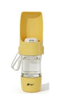 Argo's Pack 2-in-1 Portable Dog Water & Food Travel Bottle — Leak-Proof Dispenser with Bowl for Walking, Hiking & Trips, BPA-Free, All Breeds (Yellow) - color: Yellow