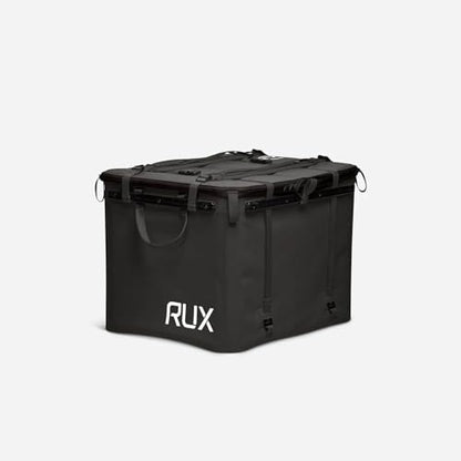 RUX 70L Collapsible Gear Box (Black) - Modular Adventure Storage Solution For Camping Storage, Overlanding, Off-road And Van Life - Weatherproof, Durable and Multifunctional - color: Black