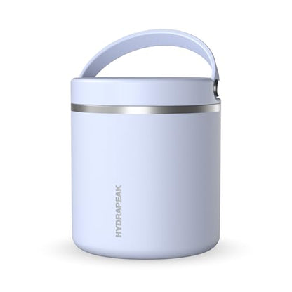 Hydrapeak 25oz Stainless Steel Vacuum Insulated Thermos Food Jar | Kids for Hot and Cold Food, Wide Mouth Leak-Proof Soup Adults, 10 Hours 16 (Iceberg) - color: Iceberg, size: 25 Ounces