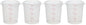 Cambro Food Storage Containers with Lids (BPA-Free) - 4 Quart - Food Grade Buckets with Lids (4 Pack) - For Dough Proofing and Brining (Translucent) - size: Pack of 2