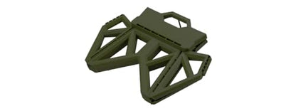 Tactical Folding Step Stool Portable Small Chair Collapsible for Kitchen,Hiking Stool Backpacking, Camping, Fishing and Hunting (Green) - color: Green