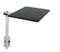 Manufacturers' Select ITC RV Side Table with MOD Table Leg System (Black Shiplap Table Top w/Silver Table Leg) - color: Black Shiplap Table Top W/ Silver Table Leg