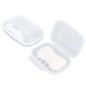 2 Pack Travel Soap Case, Portable Travel Soap Container Bar Soap Holder Case, Airtight Soap Box Tray for Shower Bathroom Outdoor (Clear) - color: Clear-middle