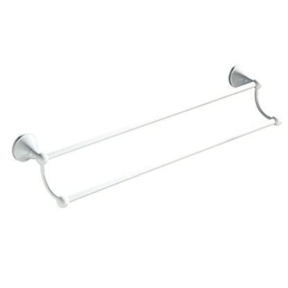 Angoily Wall Mounted Towel Rack Double Pole Bathroom Towel Holder with Shelf Bathrobe Holder and Storage Shelf for Wall 21.65 X 5.51 X 2.20 in 1 Pack