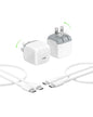 Belkin Compact Wall Charger 45W, USB-C PD Fast Charging, USB-C Cable Included, Apple iPhone 17, 16 Series, Samsung Galaxy S26, S25 Series, Pixel 10, MacBook, iPad, AirPods, & More - White (2-Pack) - color: White, style: Two Pack + 2 USB-C Cables