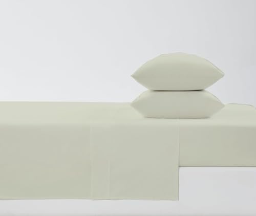 NON Sticky cotton 4 Piece Premium Egyptian Cotton King Bed Sheet Set, 15" Deep Pocket Fitted, Easy Care, Soft Sheets for Bedroom and Home Mattress, 78" x 80", Ivory Solid - color: Ivory Solid, size: King
