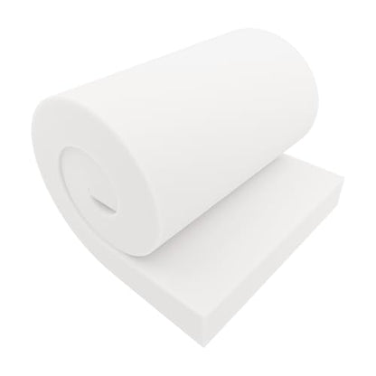 GoTo Foam 5" Height x 24" Width x 72" Length 36ILD (Semi-Firm) Upholstery Cushion Made in USA - color: Semi-firm, size: 5x24x72