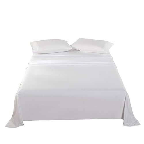 Kingnex Sofa Bed Sheets Queen for Sleeper Sofa Bed with 4-6 Deep Pocket Soft Double Brushed 1800 Microfiber 4 Piece Bedding Set (60"x74"x6") White - color: White, size: Sleeper Sofa Queen