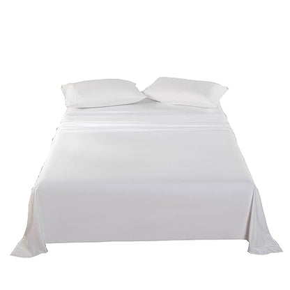 Kingnex Sofa Bed Sheets Queen for Sleeper Sofa Bed with 4-6 Deep Pocket Soft Double Brushed 1800 Microfiber 4 Piece Bedding Set (60"x74"x6") White - color: White, size: Sleeper Sofa Queen