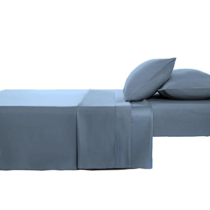 Kingnex Sleeper Sofa Bed Sheets Queen for 60x74 Pull Out Sofa Bed with 4-6 Deep Pocket Soft Double Brushed 1800 Microfiber 4 Piece Bedding Set Blue - color: Blue, size: Sleeper Sofa Queen