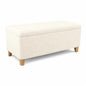 HomePop 42" Sherpa Storage Bench - Cream - color: Cream Sherpa