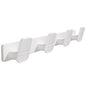 Coat Rack Wall Mount Coat Hooks - White Hook Rack with 4 Hooks Aluminum Wall Rack Hooks for Hanging Coat Hat Bag Towel Hanger Rustproof Coat Holder - color: White, size: Square 4 Hooks 1 Pack