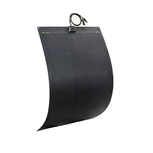 LensunSolar Flexible Solar Panel 130W 12V ETFE,42.9in x 23.2in Semi-Flexible Bendable Mono Solar Panel High Efficiency 130 Watt for RV Van Roof TopCamping Home Boat Marin - size: 130W/23.2in x 42.9in