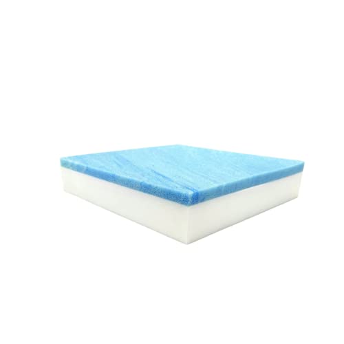 FoamRush 8" x 26" x 36" Gel Memory Foam Bench Cushion Replacement Medium Firm (Upholstery Foam, Seat Replacement, Upholstery Sheet, Foam Rubber Padding, Couch, Sofa Cushion, Mattress) Made in USA - color: Gel + High Density, size: 8" x 26" x 36"