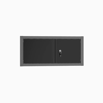 JZD Metal Wall Cabinet with Two Lockable Doors, Steel Wall Chest for Kitchen Warehouse Home Office Garage - size: M-03