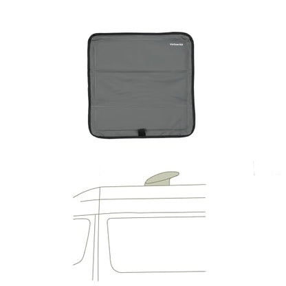VanEssential Magnetic Insulated Roof Vent Sun Cover for MaxxAir Fan, Fantastic Fan 16.5" x 16.5" (CHARCOAL GRAY) - color: Charcoal Gray