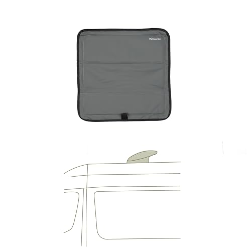 VanEssential Magnetic Insulated Roof Vent Sun Cover for MaxxAir Fan, Fantastic Fan 16.5" x 16.5" (CHARCOAL GRAY) - color: Charcoal Gray