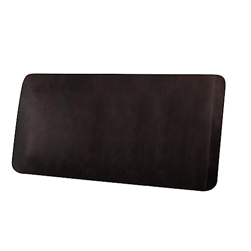 ANARACHON Leather Look Couch Cushion Covers Sofa Seat Slipcovers Sets Couches Furniture Protector for Sectional Armchair Loveseat Pets Kids Stretch Spandex Fabric (1 Cushion Loveseat, Chocolate) - color: Chocolate, size: 1 Cushion Loveseat