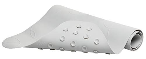 Ubbi Cushioned Non-Slip Bath Mat for Baby, Powerful Suction Cups, Baby Bathtub Time Essentials, Gray - style: Bath Mat