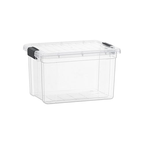 Superio Deep Storage Organizer Bin with Lid X-Deep Small Clear Storage Box with Latch for Home, Kitchen, Garage- Store, Food, Supplies, and Hair Accessories (4.75 Quart) - size: 4.75 Qt