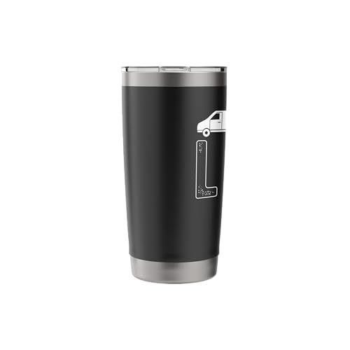 Vanning Vanlife Van Life Stainless Steel Insulated Tumbler - color: Black