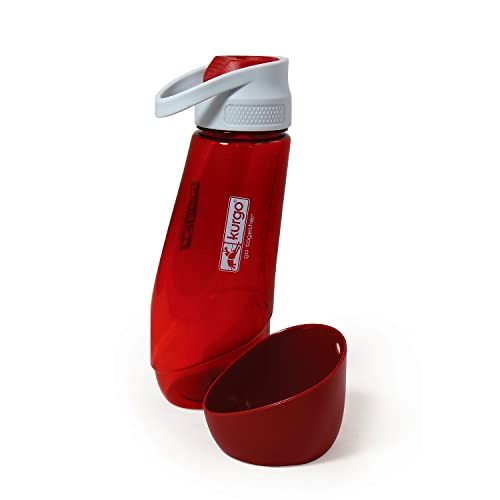 Kurgo Gourd (TM) Travel Dog Water Bottle & Dog Water Dispenser, Barn Red - color: Barn Red