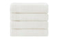 Ozdilek 4-Piece Bath Towels, 27x54, 100% Turkish Cotton, Luxury Quick Dry, Extra Large, Fade-Resistant, Eco-Friendly, Spa Towel, Comfortable (Ivory) - color: Ivory