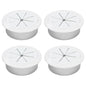 Desk Grommet 2-1/16" (53 mm), Desk Hole Cover for Cables White, Cable Grommet ABS Plastic, Desk Hole Grommet for Office and Home Table Cable, Detachable & Flexible Cable Cord Organizer-4 Pcs - size: 2-1/16"(53 mm)-4Pcs, style: White
