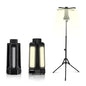 16000mAh Telescopic Camping Light, Rechargeable LED Lantern with Tripod Stand, Portable Flashlight & Power Bank, 300° Rotatable Dimmable Tent Light, Magnetic Base & SOS for Hiking, Fishing, Camping