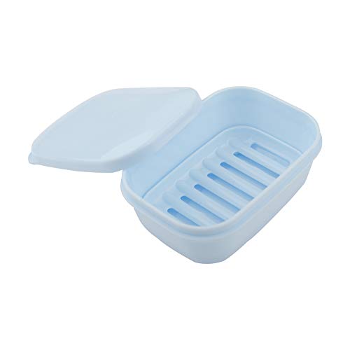 Soap Dish 2 Pack Waterproof Portable Soap Tray for Travel, Home, Outdoor, Camping, Gym - Sky Blue - color: Sky Blue