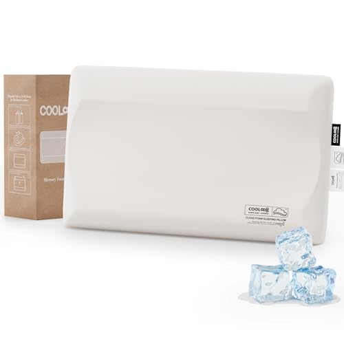 Memory Foam Pillows Queen Size, Contour Cooling Cervical Pillow for Neck Pain Relief, Orthopedic Ergonomic Bed Pillow for Side, Back and Stomach Sleepers, Soft Cloudy Sleeping Pillows (1 PCS) - color: 4.72"h (Queen), size: 1 Pack